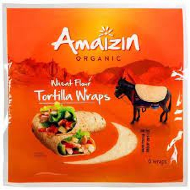 Amaizin Organic Wheat Flour Tortilla Wraps (6 wraps) 240g