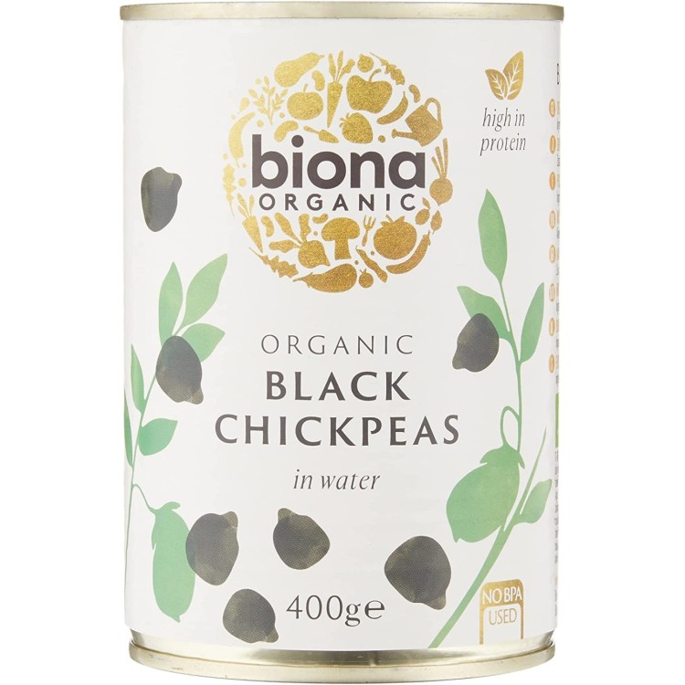 Biona Organic Black Chcikpeas 400g
