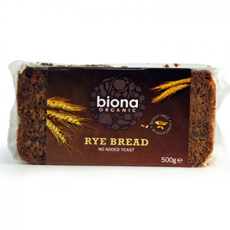 Biona Vegan Organic Rye Bread 500g