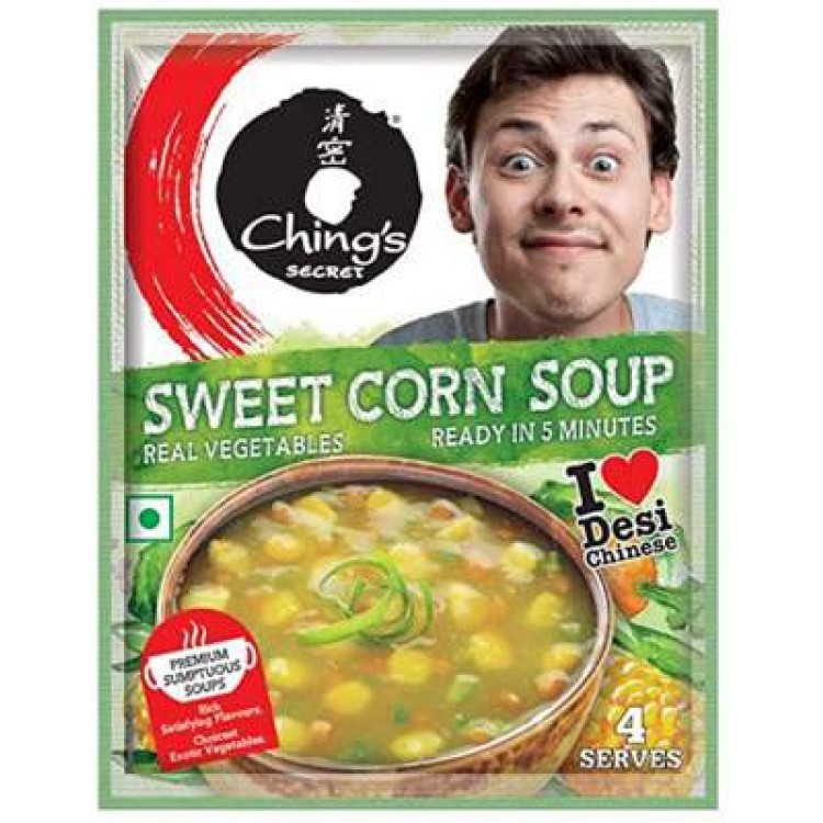 Ching's Sweet Corn Soup 55g  4sreved