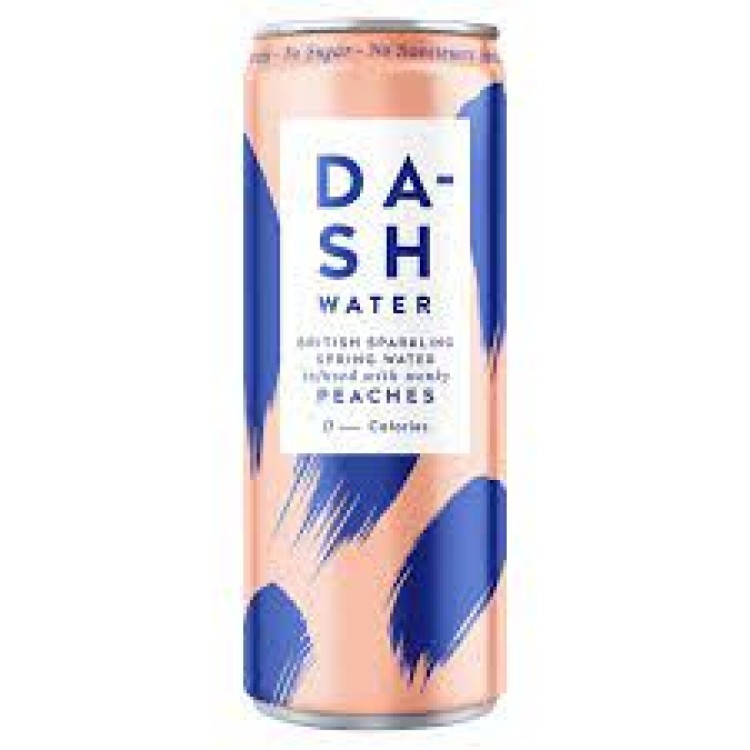 Dash Water Sparkling Water with Wonky Peaches 330ml
