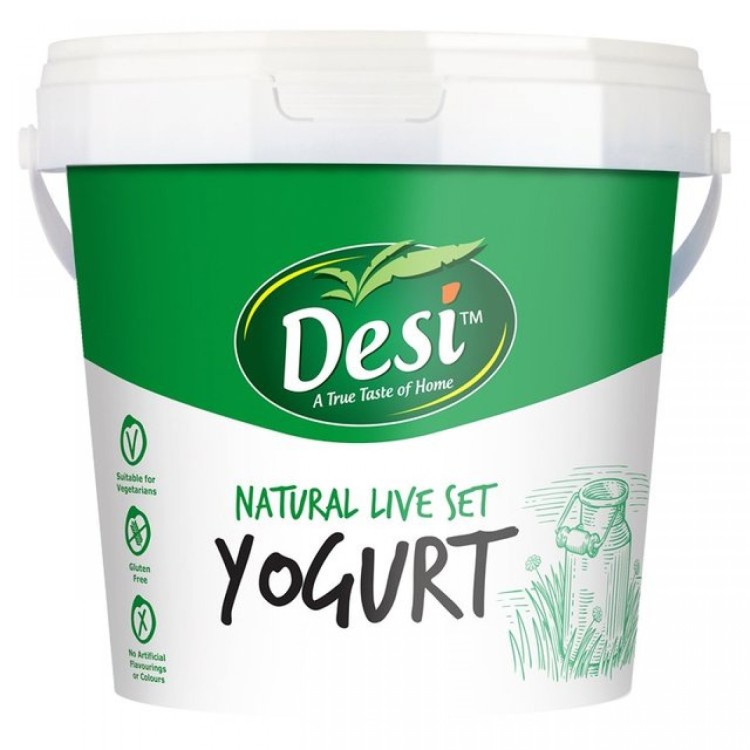 Desi Natural Live Set Yoghurt 1kg