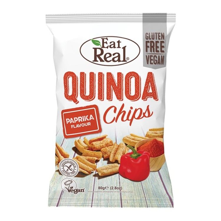 Eat Real Quinoa Paprika Flavour Chips