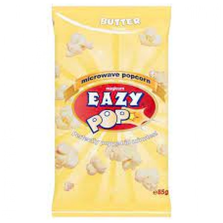 Eazy Pop Popcorns 85g (Butter)