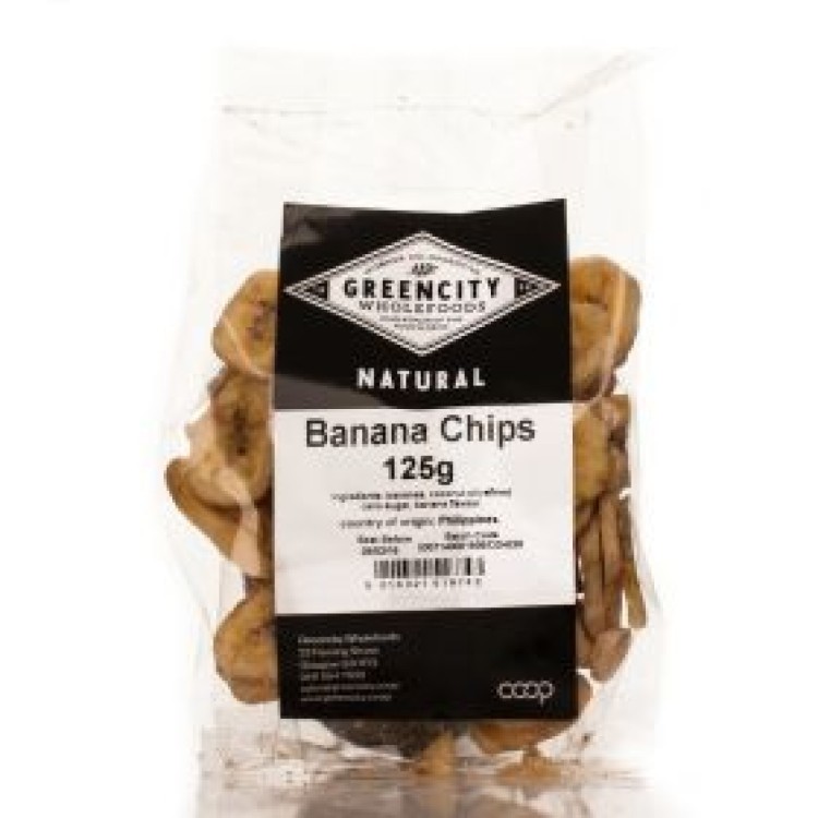 GreenCity Banana Chips 125g