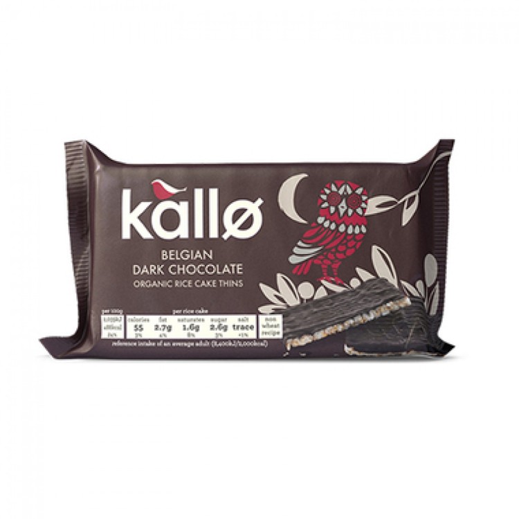 Kallo Organic Vegan Dark Chocolate Rice Crackers