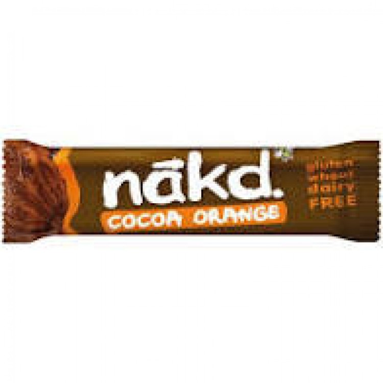 NAKD COCOA ORANGE RAW FRUIT & NUT BAR 25g