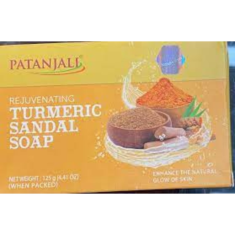 PATANJALI TURMERIC SANDAL SOAP 125g
