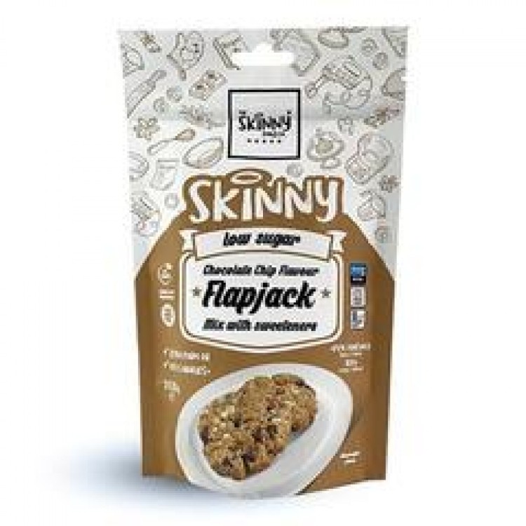 SKINNY FOOD CHOSKOLATE CHIP FLAVOUR FLAPJACK MIX WITH SWEETENERS 200g
