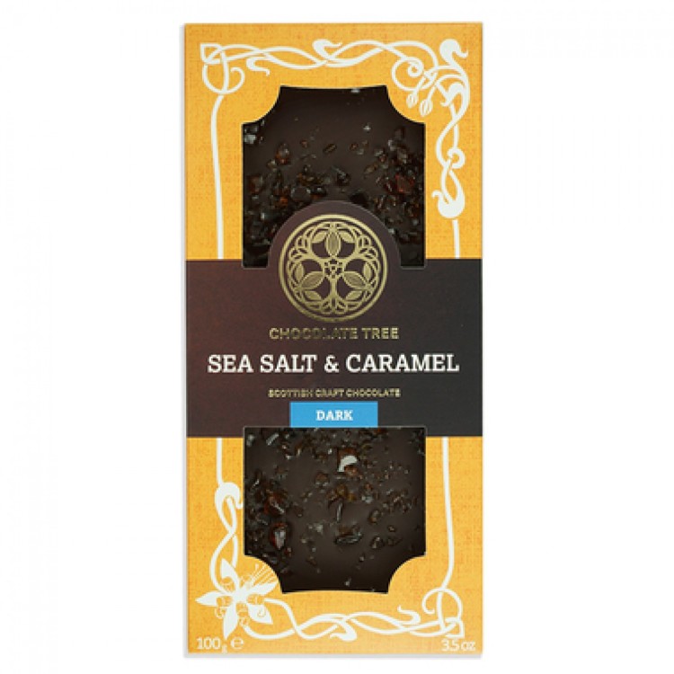 The Chocolate Tree Dark Vegan Sea Salt & Caramel Chocolate 100g
