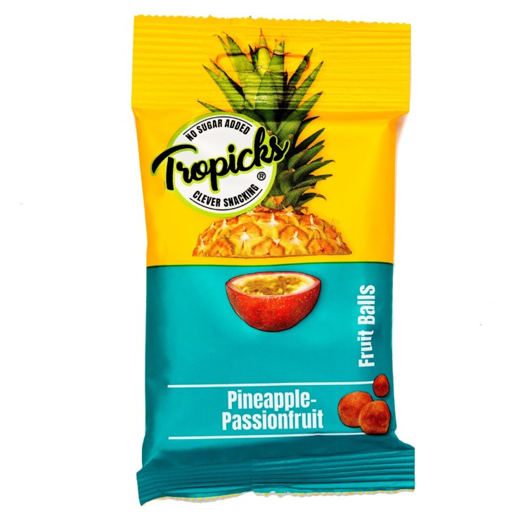TROPICKS Pineapple & Passionfruit (100% fruit) 50g Vegan