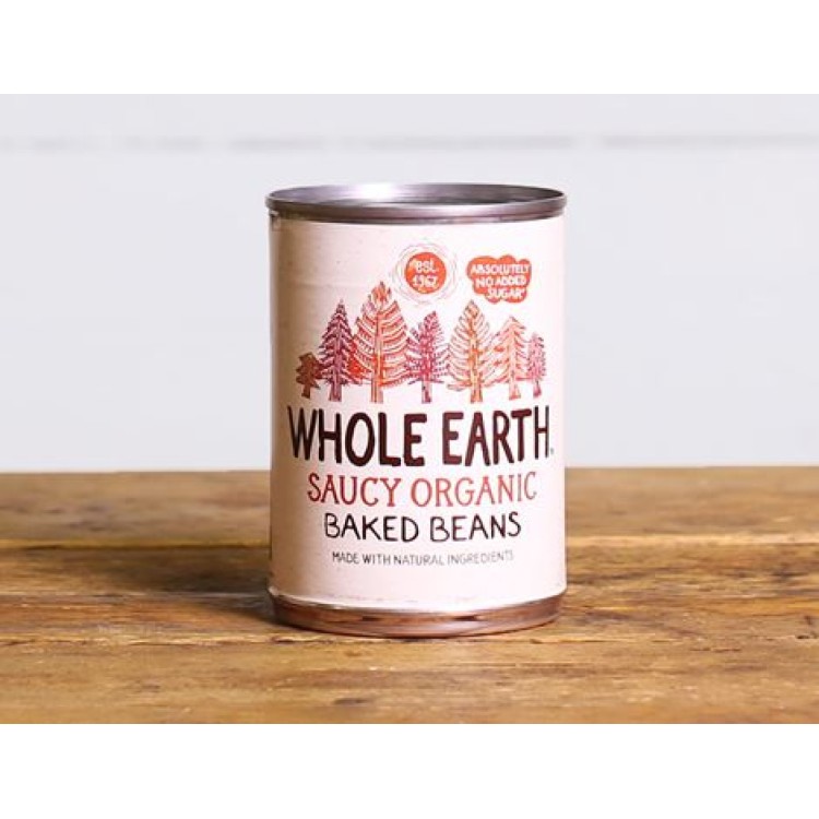 WHOLE EARTH Saucy Baked Beans 400g (Organic & Gluten free)